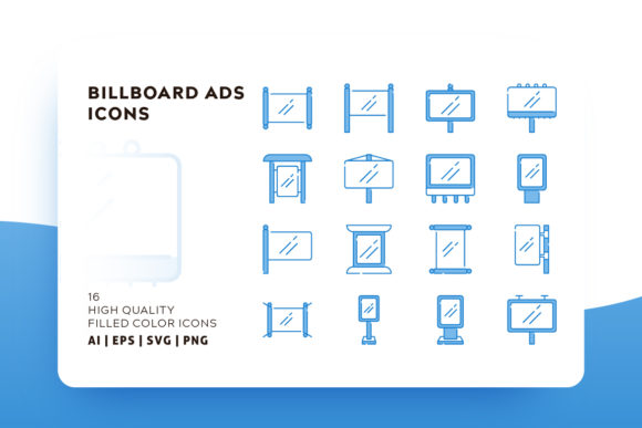 580x387 Banner And Billboard Icon Pack Graphic