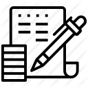 128x128 Manual Billing System Icons