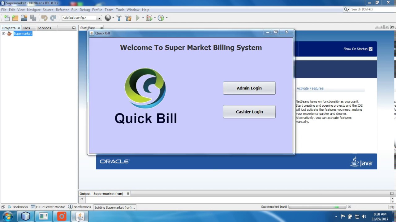 1280x720 Supermarket Billing System In Java Part
