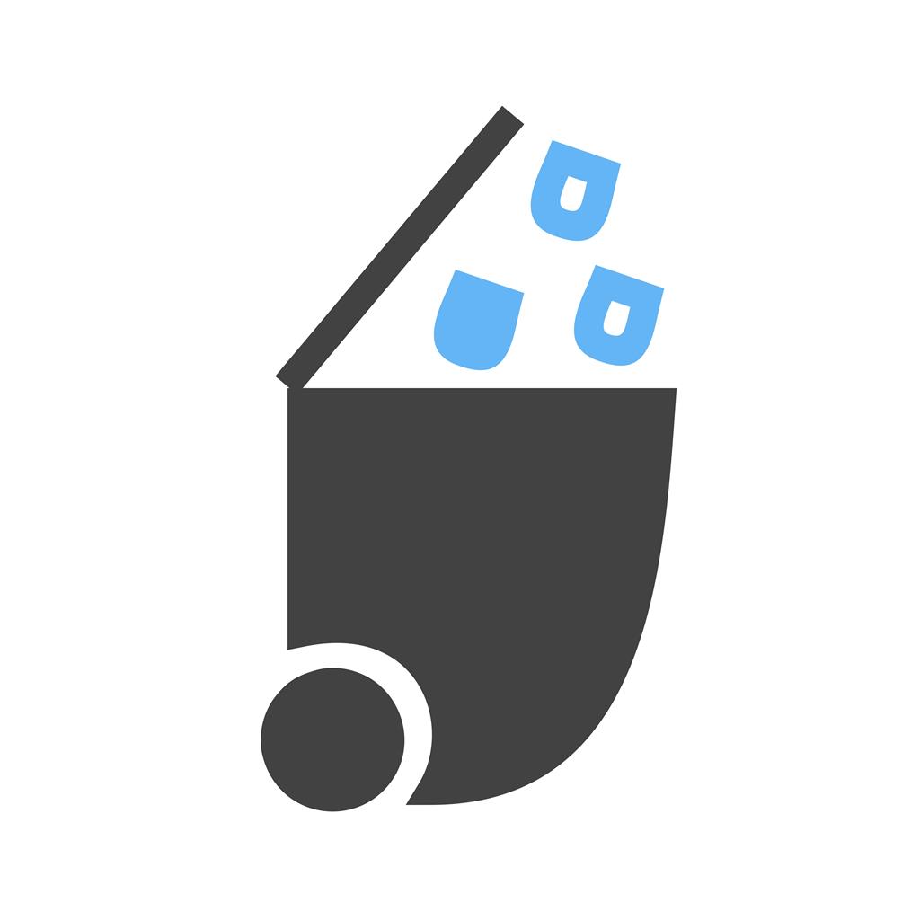 1024x1024 Recycle Bin Blue Black Icon