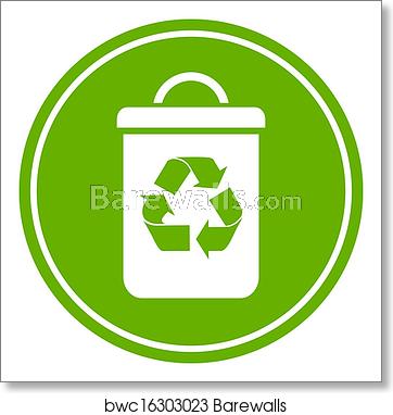 362x382 Recycle Waste Bn, Art Print Barewalls Posters Prints