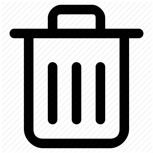 512x512 Bin, Email, Trash Icon