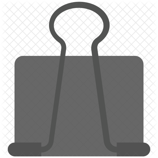 512x512 Binder Clip Icon Of Flat Style