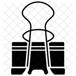 256x256 Binder Clip Icon Of Glyph Style