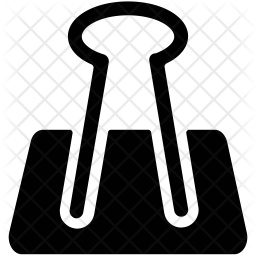 256x256 Paper Clip Icon Of Glyph Style