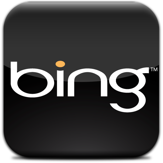 537x537 Black Bing Icon Png
