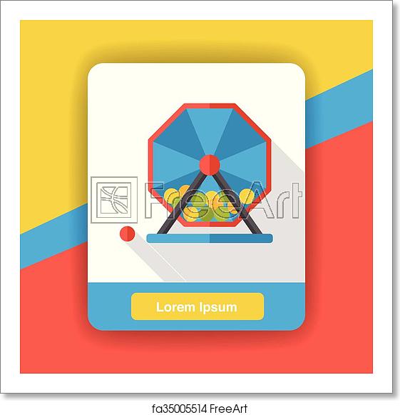 561x581 Free Art Print Of Bingo Ball Flat Icon Freeart
