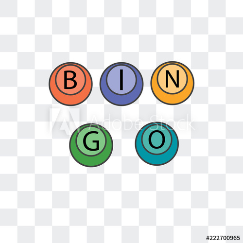 500x500 Bingo Icon Isolated On Transparent Background Modern And Editable