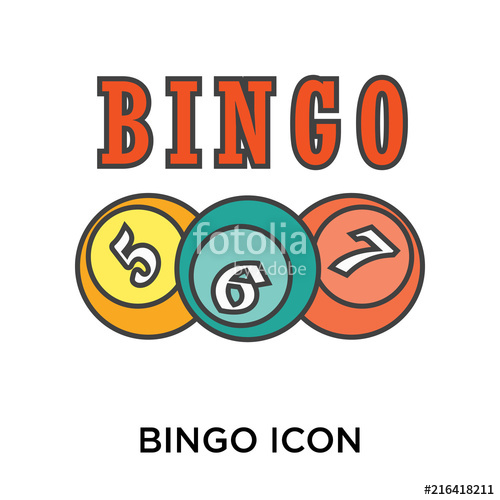 500x500 Bingo Icon Isolated On White Background Modern And Editable Bingo