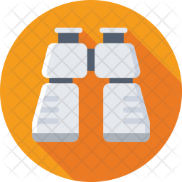 256x256 Binoculars Icon Of Flat Style