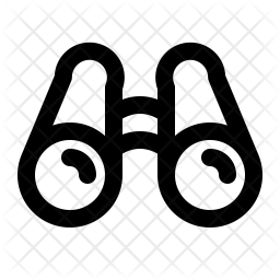 256x256 Binoculars Icon Of Line Style