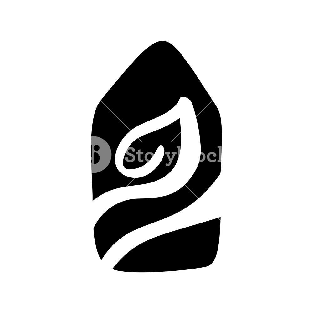 1000x1000 Eco House Leaf Simple Calligraphy Nature Vector Bio Icon Estate