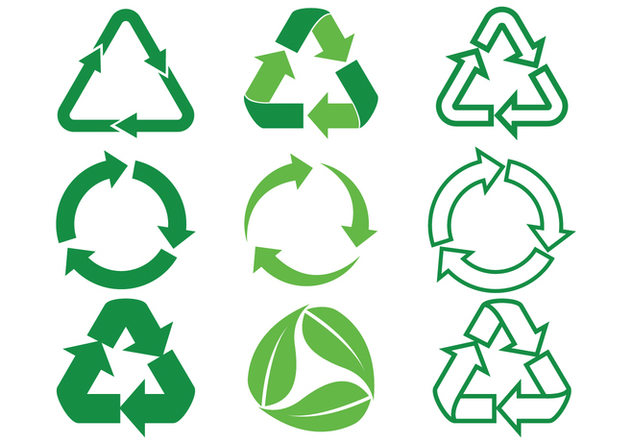632x443 Biodegradable Arrows Vector Icons Set Free Vector Download