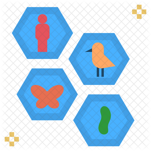 512x512 Biodiversity Icon Of Flat Style