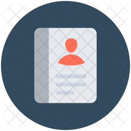 256x256 Biography Icon Of Flat Style