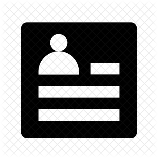 512x512 Biography Icon Of Glyph Style