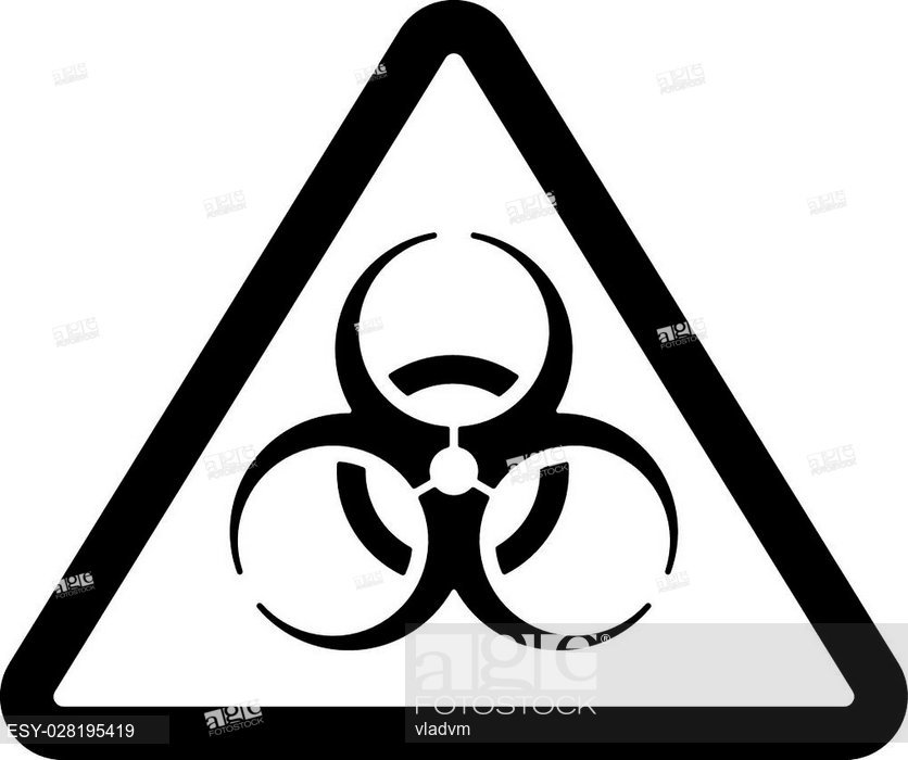 836x700 The Biohazard Icon Biohazard Symbol Flat Vector Illustration
