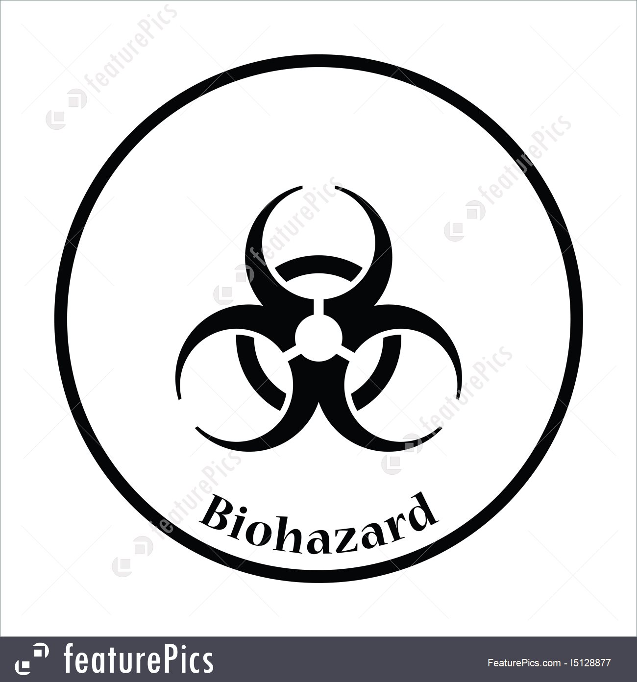 1300x1392 Biohazard Icon Stock Illustration