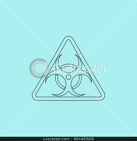450x464 Biohazard Symbol Icon Isolated Stock Vector