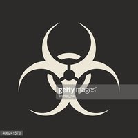 200x200 Biohazard Symbol Icon Stock Vectors