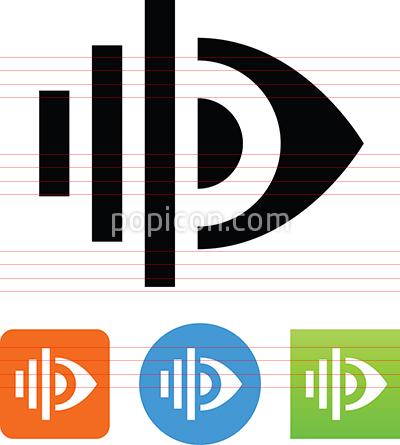 400x445 Biometric Eye Scan Icon