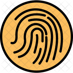 256x256 Biometric Icon Of Colored Outline Style