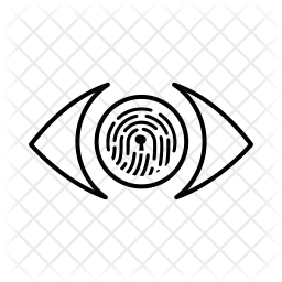 256x256 Biometric Icon Of Line Style
