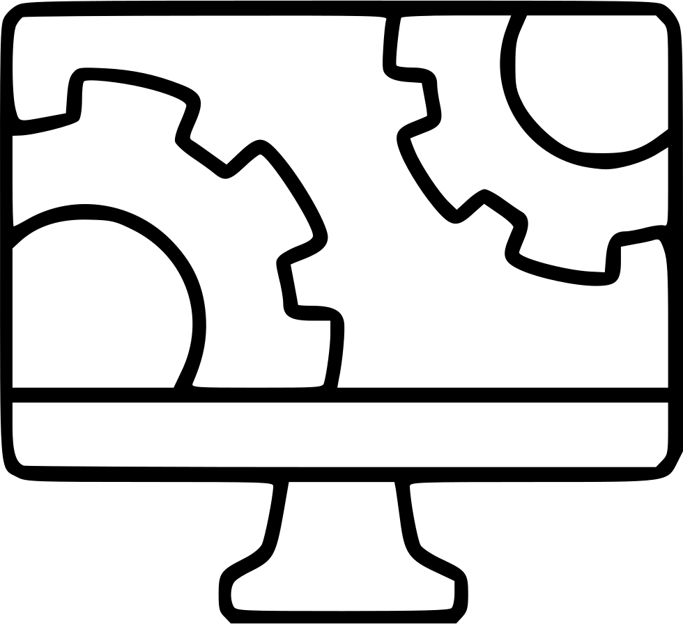 980x896 Monitor Gears Software Settings Repair Mac Setup Bios Png Icon