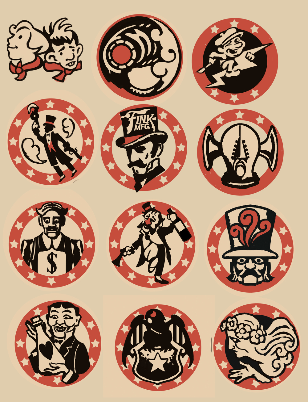 1000x1302 Fine Art The Beards, Beaus And Bad Guys Of Bioshock Infinite