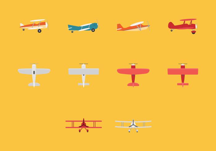 Biplane Icon Set 700x490 Biplane Icon Set
