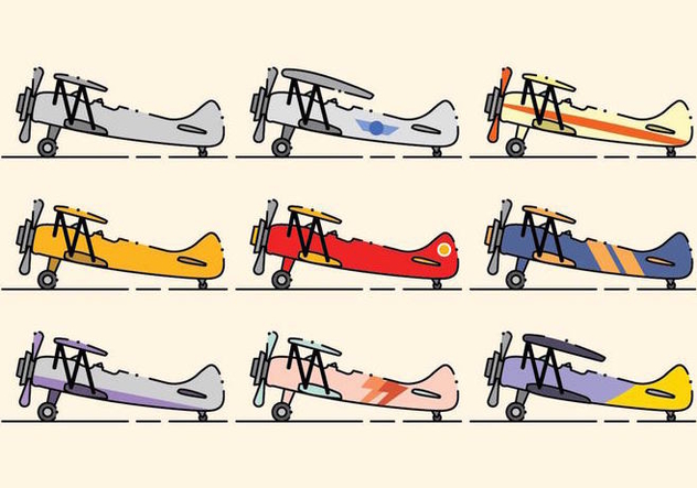 Minimalist Biplane Icon Set Free Vector Download Cannypic 632x443 Minimalist Biplane Icon Set Free Vector Download Cannypic