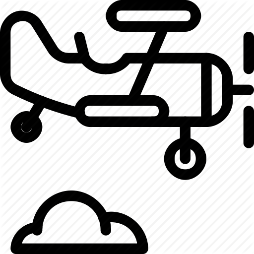 512x512 Aircraft, Airplane, Biplane, Cloud, Plane, Prop, Propeller