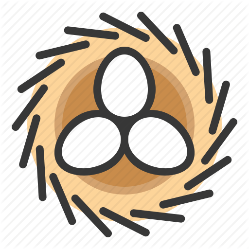 512x512 Bird's Nest, Egg, Nature, Nest, Spring Icon