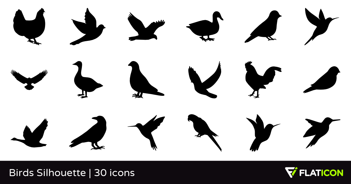 Bird Silhouette Icon at Vectorified.com | Collection of Bird Silhouette ...