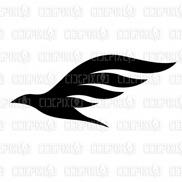 590x590 Cartoon Black Bird Silhouette And Flying Dove Icon Cidepix