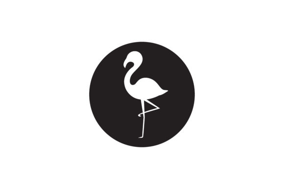 580x387 Flamingo Bird Silhouette Icon Graphic