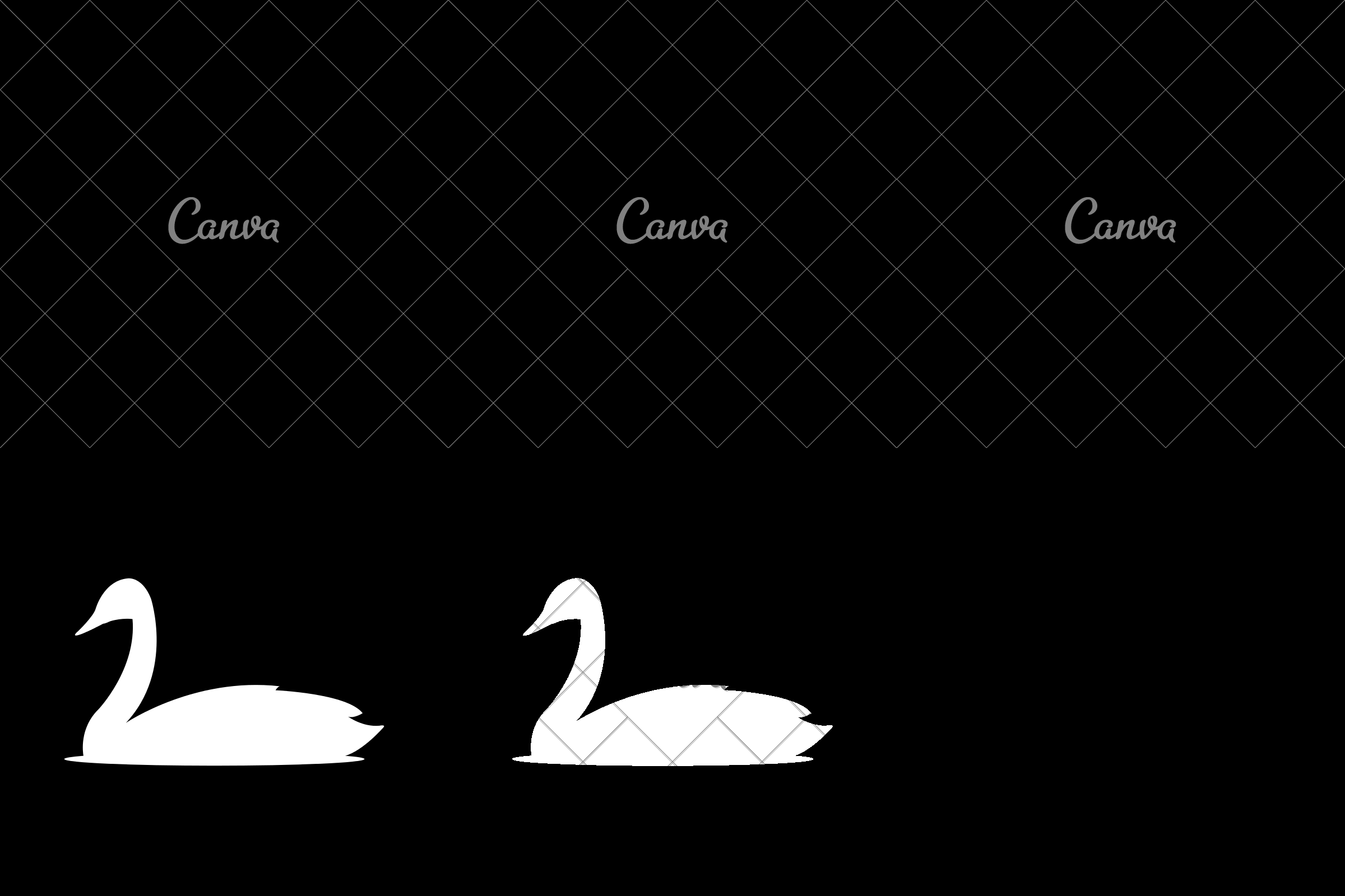 2400x1600 Swan Bird Silhouette Icon