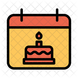 Date Of Birth Icon Of Colored Outline Style 256x256 Date Of Birth Icon Of Colored Outline Style