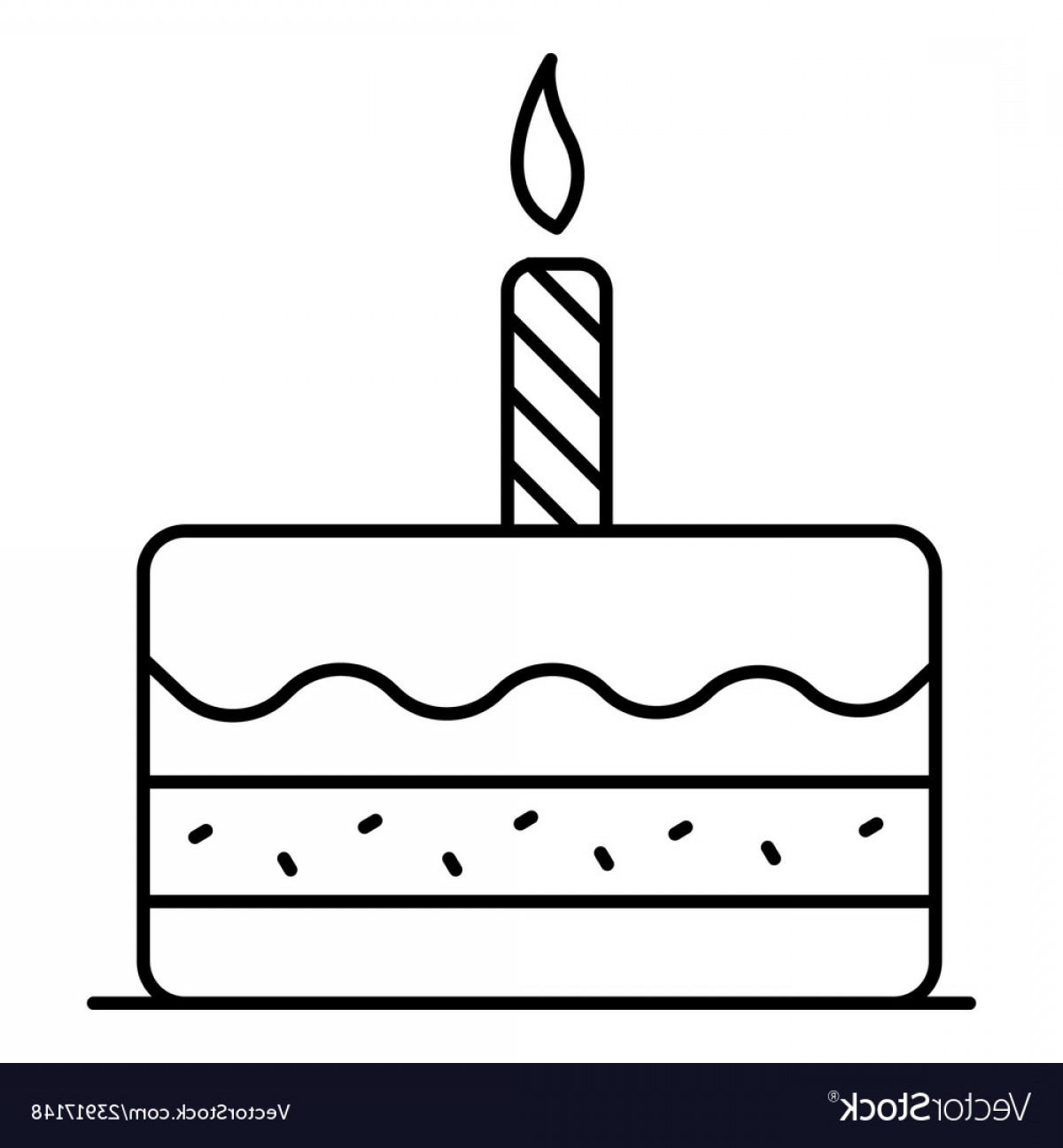 1200x1296 First Birthday Cake Icon Outline Style Vector Cqrecords