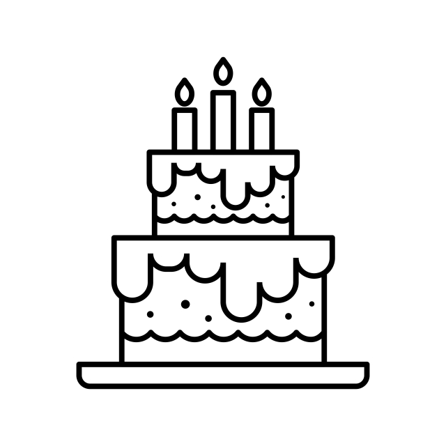 640x640 Happy Birthday Cake Icon For Your Project, Happy Birthday Cake