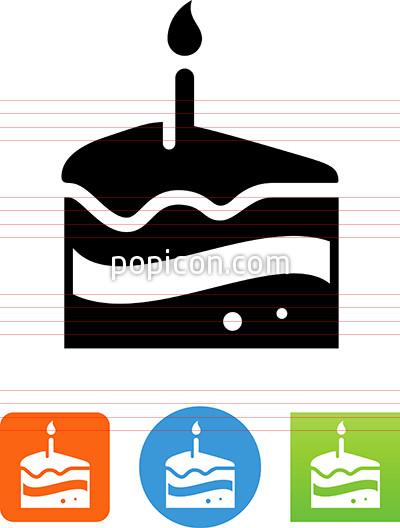 400x528 Slice Of Birthday Cake Icon