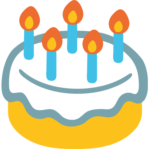 512x512 Birthday Cake Emoji For Facebook, Email Sms Id Emoji