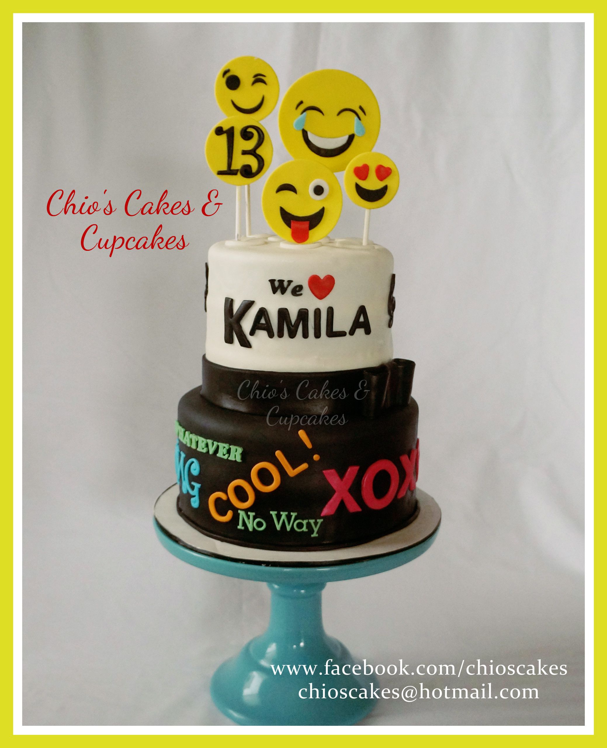 2078x2559 Emoji Birthday Cake Follow Me