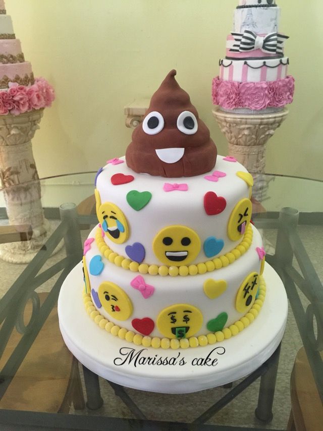 640x854 Emojis Birthday Cake Visit Us