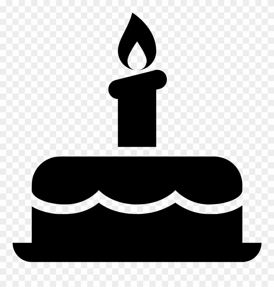 880x920 Png Black And White Stock Cake Icon