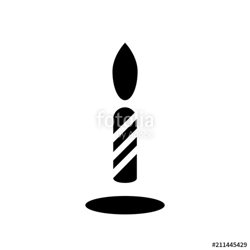 500x500 Birthday Candle Icon Stock Image And Royalty Free Vector