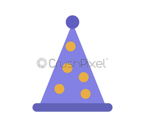 500x438 Birthday Hat Icon, Stock Vector Crushpixel