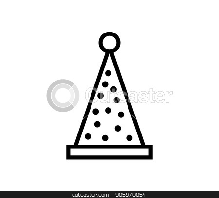 450x408 Birthday Hat Icon Stock Vector