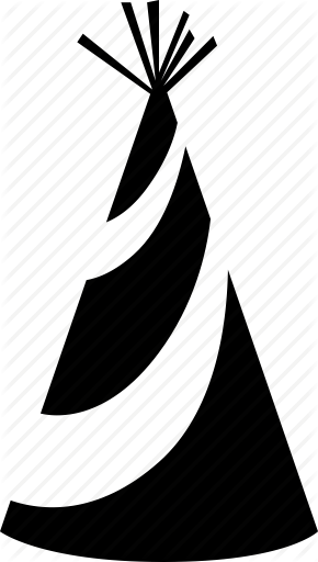 290x512 Birthday, Celebrate, Hat, Party, Stripe Icon