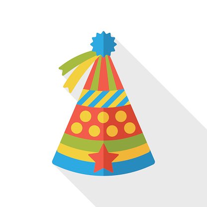 416x416 Birthday Hat Flat Icon Premium Clipart
